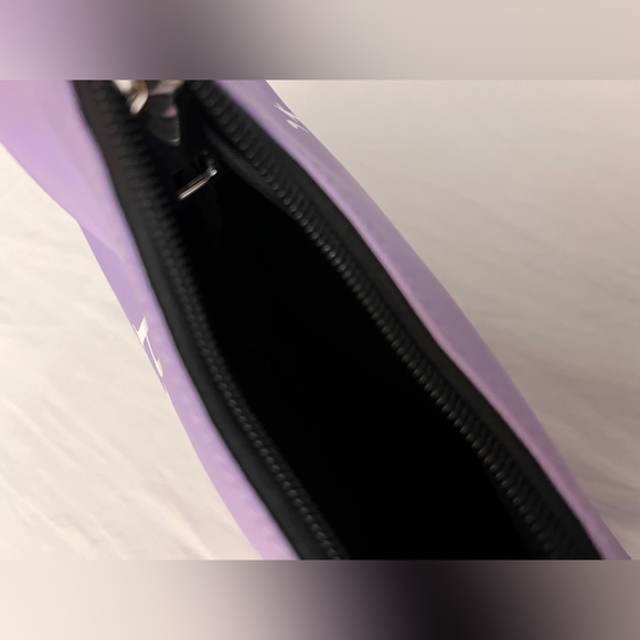 PRAYING purple statues shoulder bag NEW - Picture 2 of 4